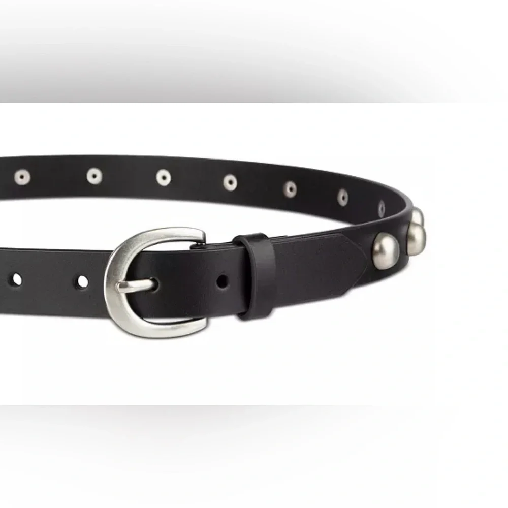 NEW! Women’s LEVI’S Black *Studded* Leather Harness Belt